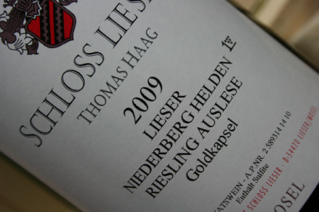2009 Lieser NIEDERBERG HELDEN Riesling Auslese Goldkapsel