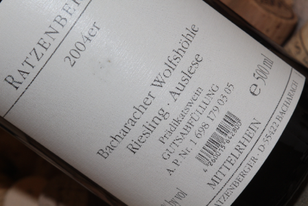 2004 Bacharacher WOLFSHÖHLE Riesling Auslese
