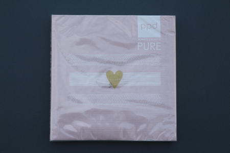 Servietten | Heart of Gold rosé Lunch-Servietten 33x33 cm | 20 Stück