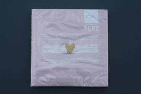 Servietten | Pure Heart rosé Napkin Lunch-Servietten 33x33 cm | 20 Stück