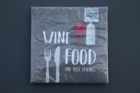 Servietten | Wine Food Lunch-Servietten 33x33 cm | 20 Stück
